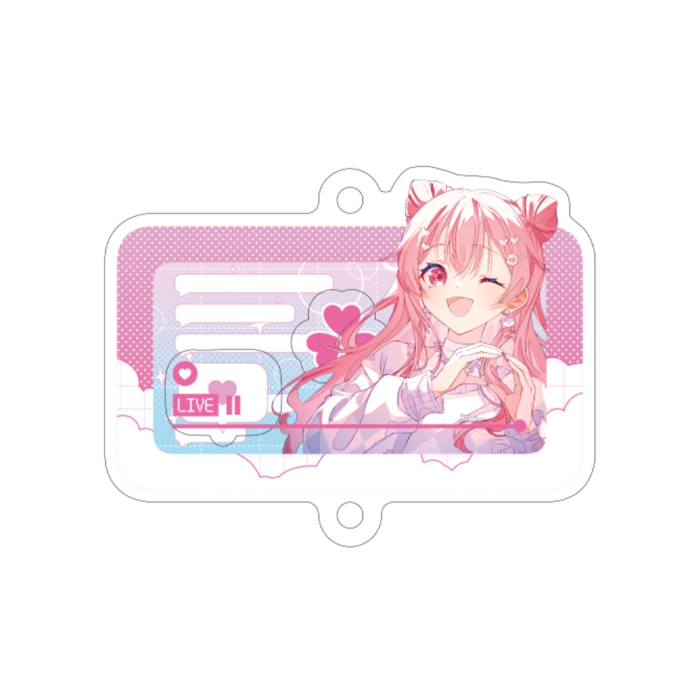 【クリエイターズフェスタ2025】配信画面風シャカシャカアクキー【桃井愛莉】