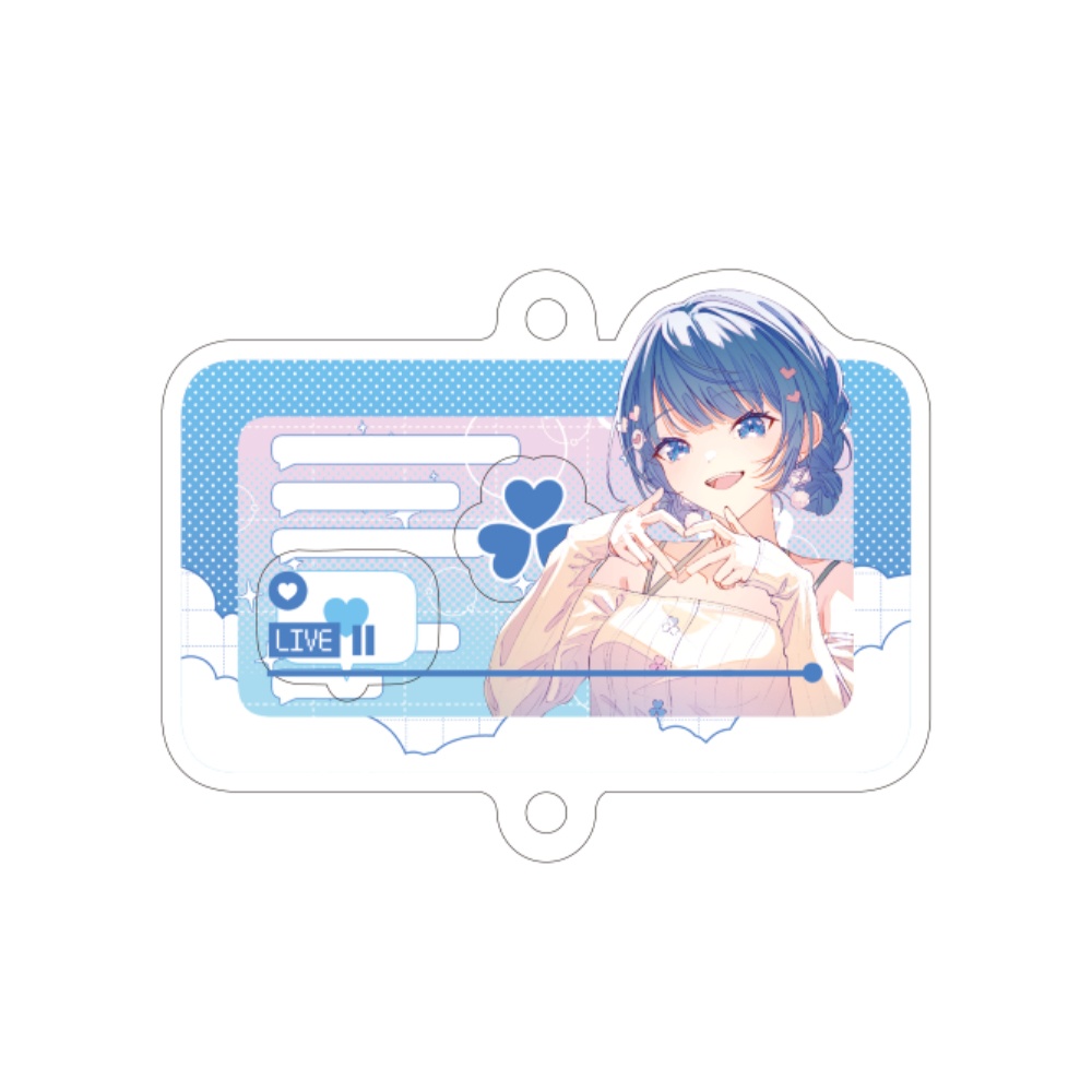 【クリエイターズフェスタ2025】配信画面風シャカシャカアクキー【桐谷遥】