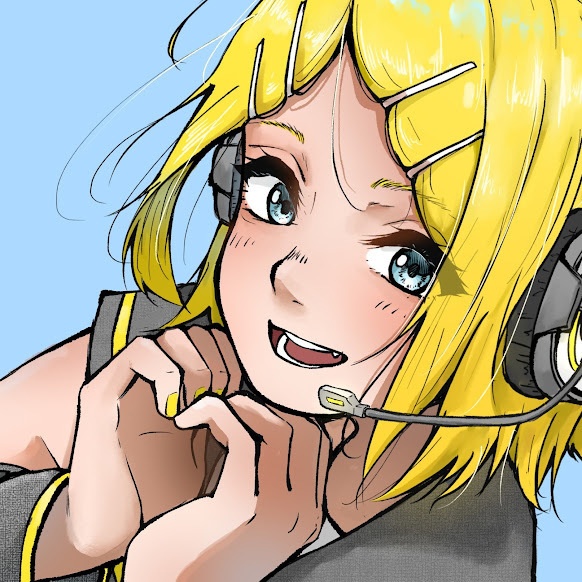 鏡音リン：ファンアート【背景透過版もアリ】