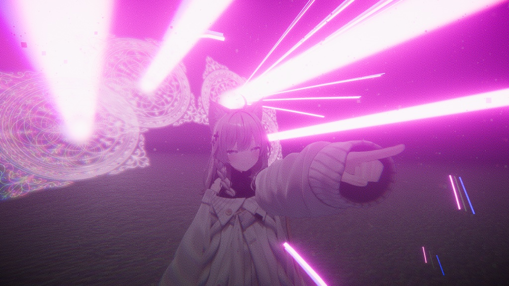 『期間限定無料配布』遠隔ワールド固定ギミック ＆ ロックオンレーザー『CelestialJudgmentRay』