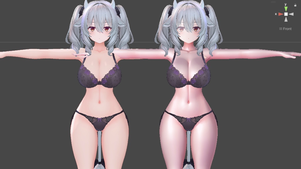 導入簡単!普段Poiyomi Proしか使わない人が作った汎用艶メロピンク肌💕【Liltoon】