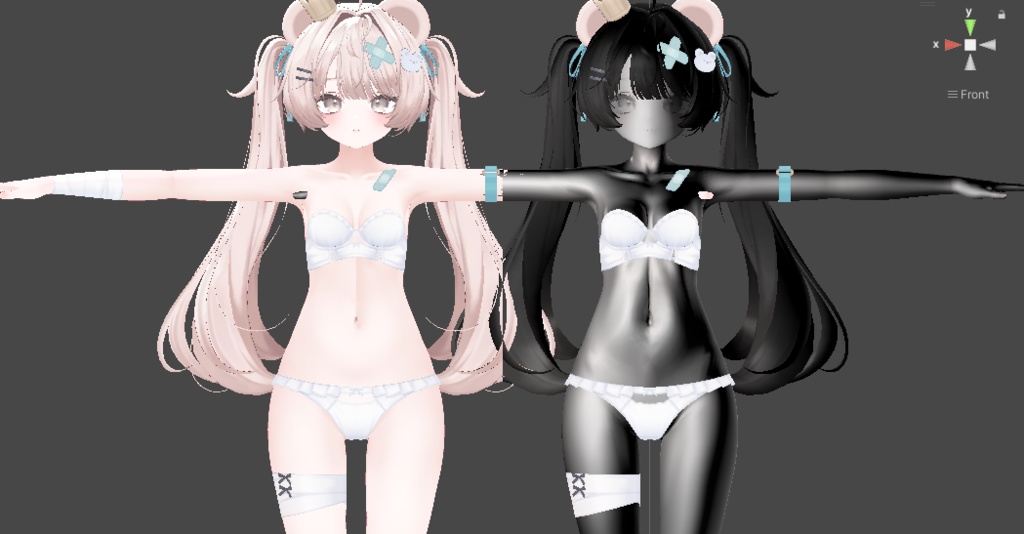 【発売超セール!】調整自由!普段Poiyomi Proしか使わない人が作った汎用灰肌黒リム【liltoon】