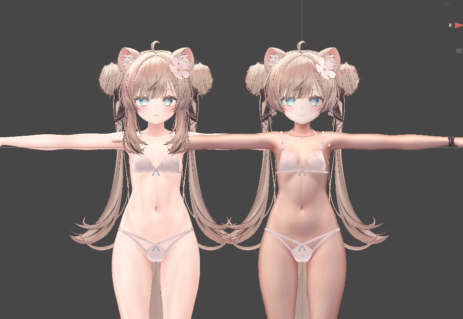 【サムネ更新記念プチSALE!】不自然な艶一切無し、"本当"のリアル人肌マット汎用マテリアル【poiyomi】