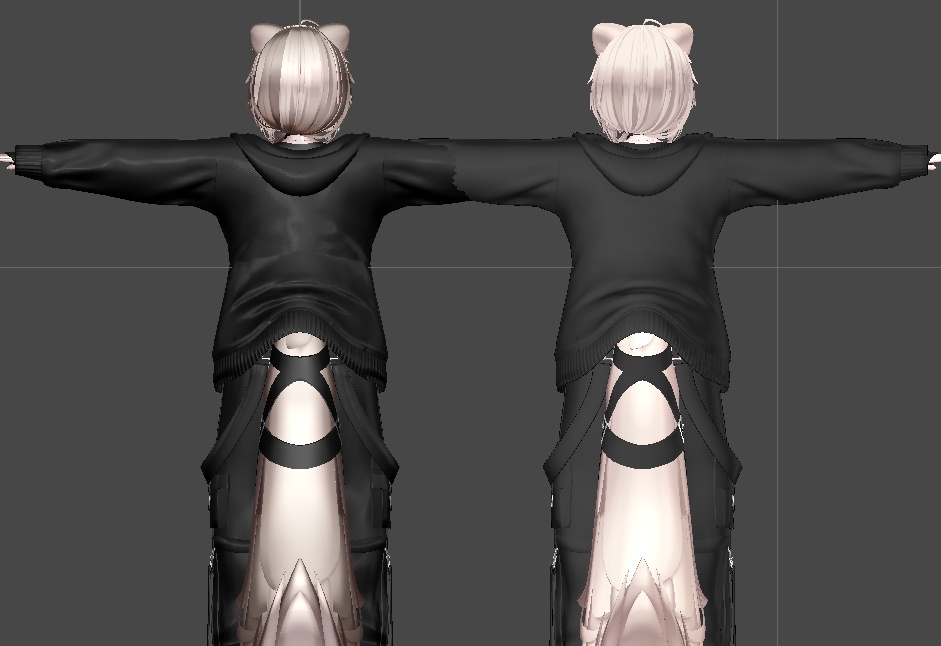 デフォ衣装でも輝く!真央向けリアルマテリアル【poiyomi】