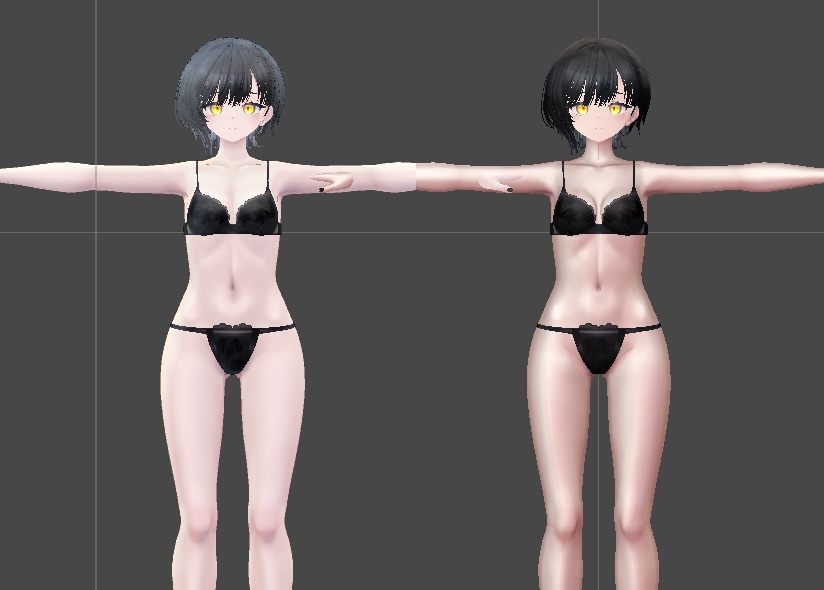 【発売セール!】デフォ衣装でも輝く!ビナア向けリアルマテリアル【poiyomi】