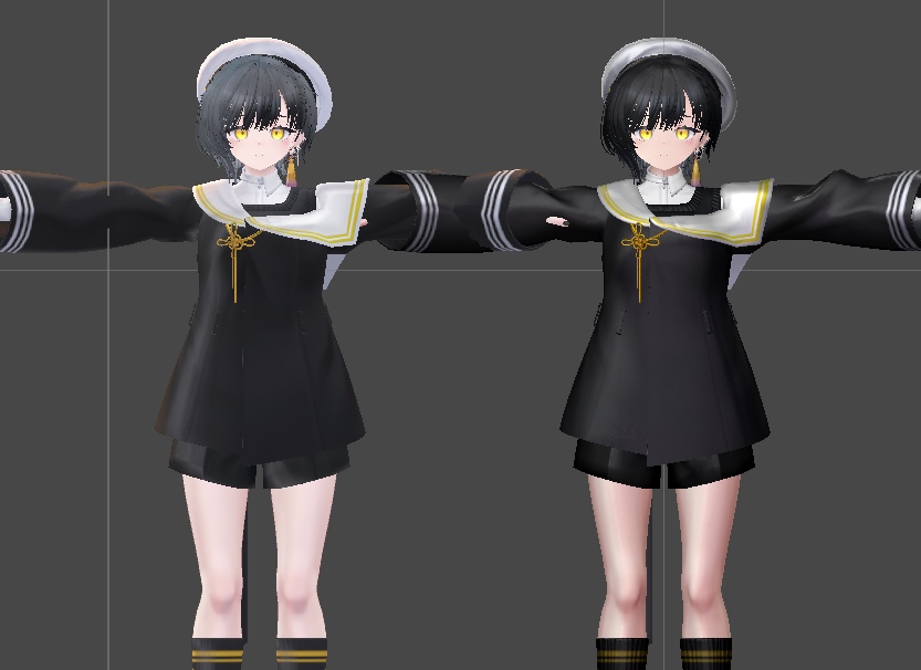 【発売セール!】デフォ衣装でも輝く!ビナア向けリアルマテリアル【poiyomi】