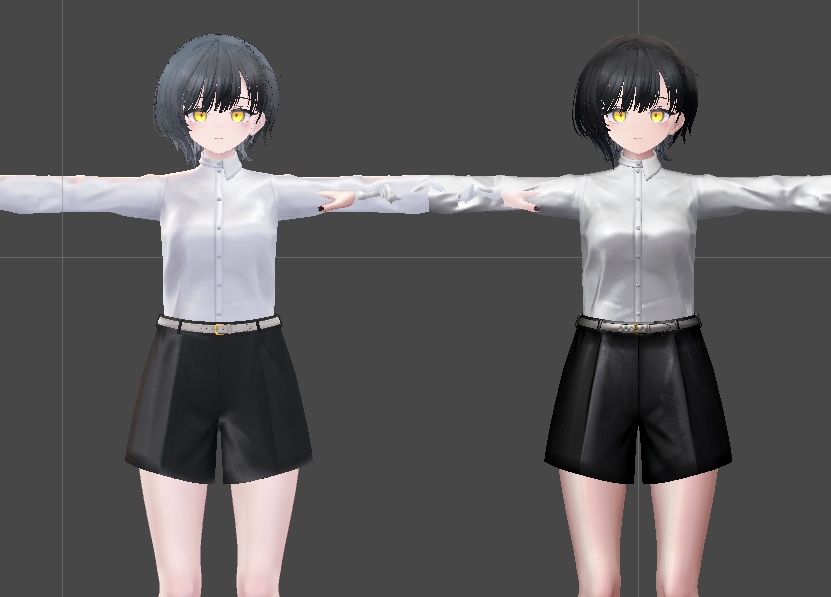 【発売セール!】デフォ衣装でも輝く!ビナア向けリアルマテリアル【poiyomi】