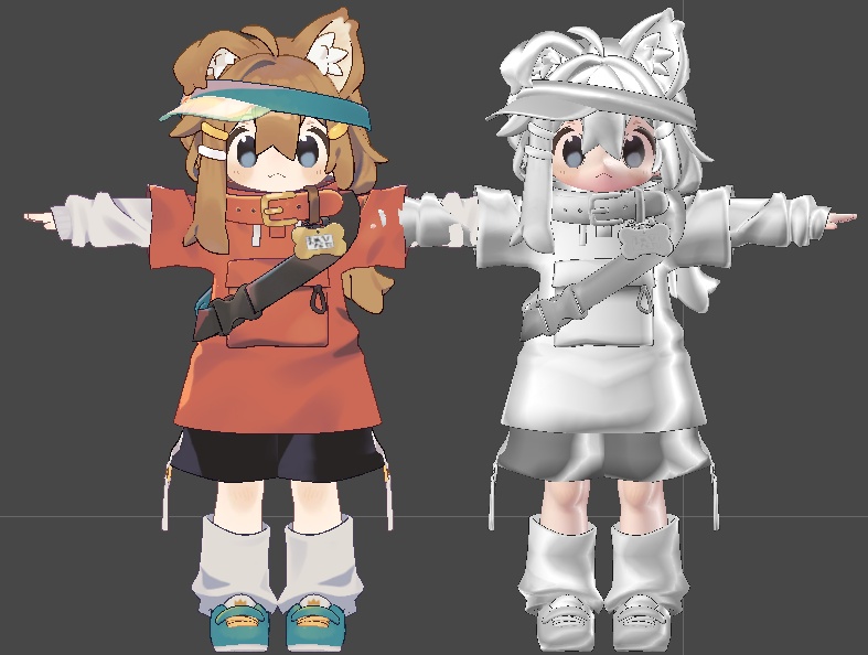 【販売セール!】🤍ボタン押すだけ簡単導入!まめフレンズ真っ白マテリアルプリセット🤍【liltoon】