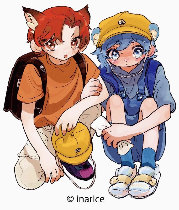 くまときつねのアクリルスタンド