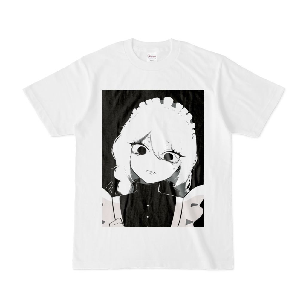 泣き虫メイドちゃんTシャツ(白)
