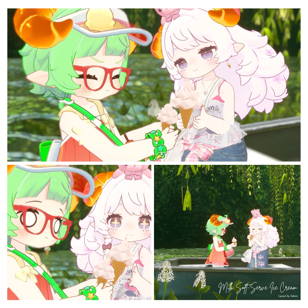 【FREE◇期間限定無料】ソフトクリーム&ピアスセット
