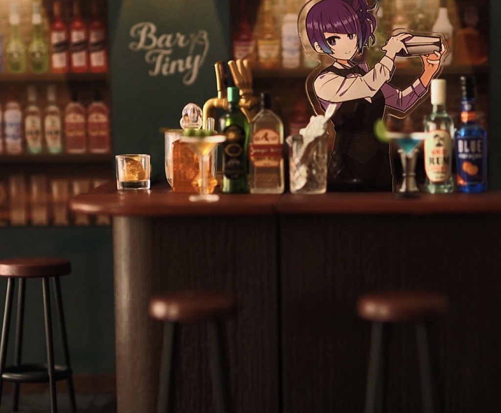 田中摩美々 バーテンダー風アクリルスタンド