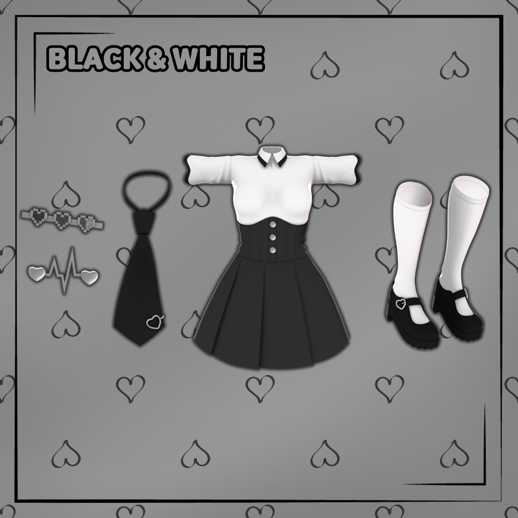 【Milltina対応】 Shape of Heart 3D衣装