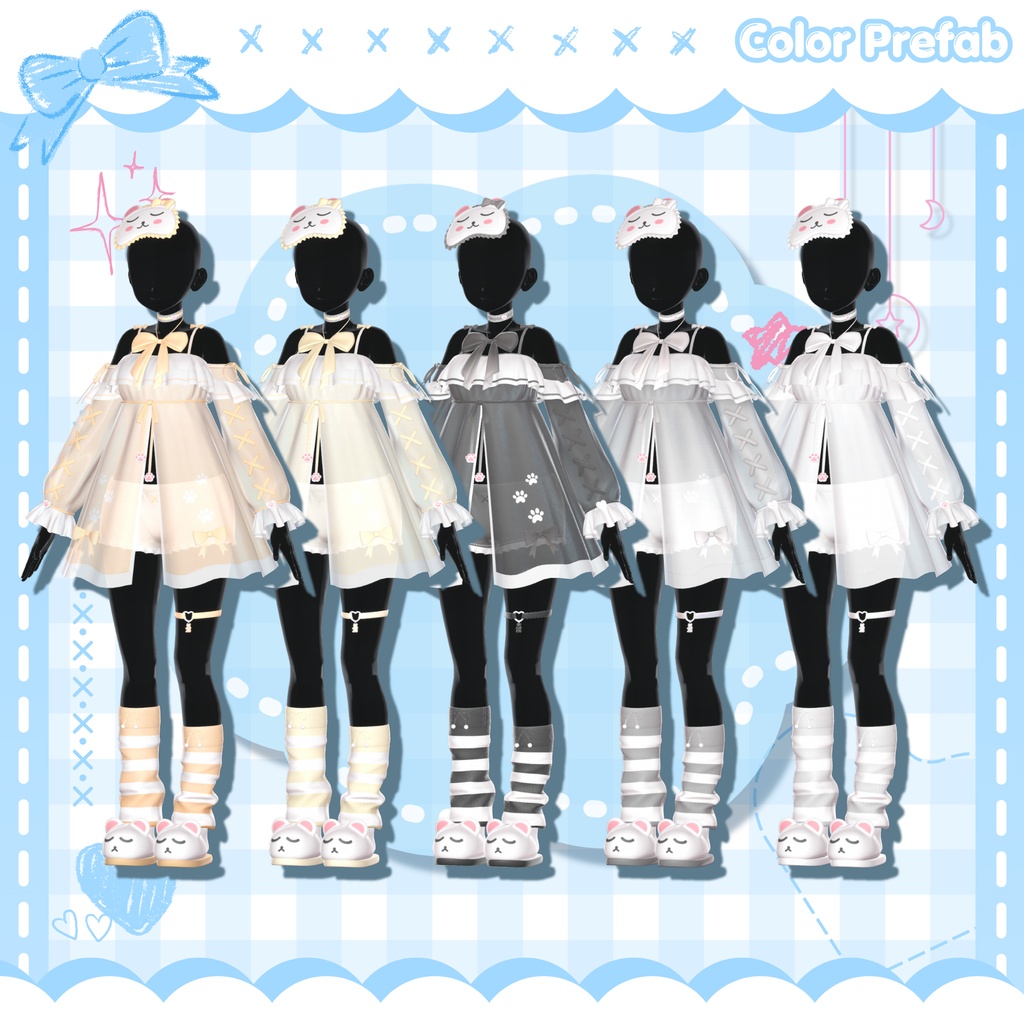 ❣️100円配布❣️【13人】 Veilune 【VRChat向け】