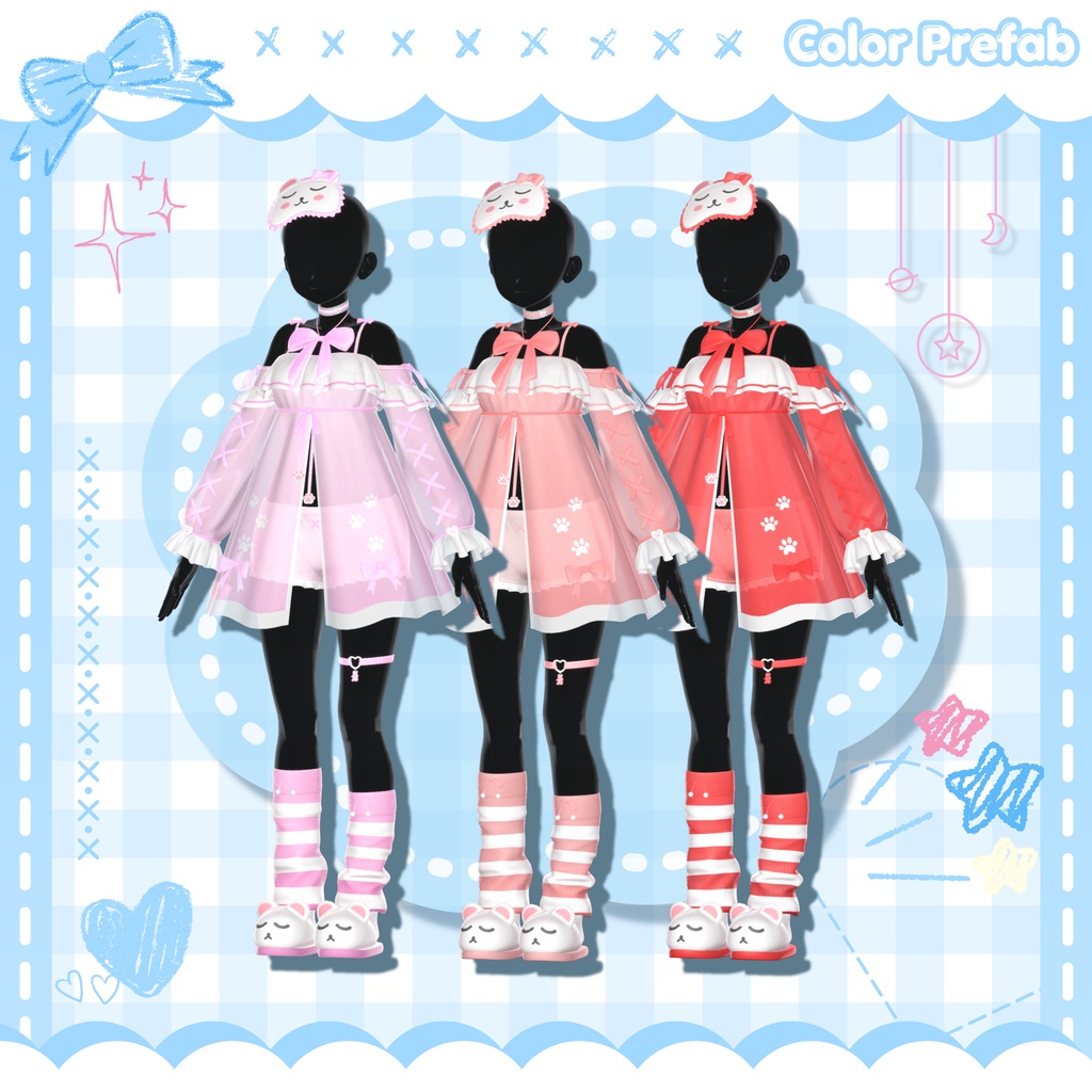 ❣️100円配布❣️【13人】 Veilune 【VRChat向け】