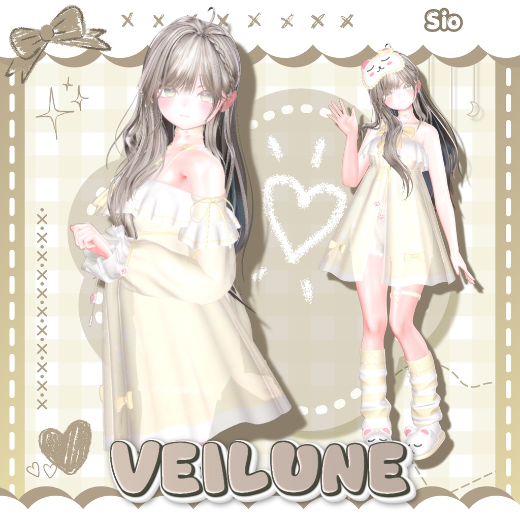 ❣️100円配布❣️【13人】 Veilune 【VRChat向け】