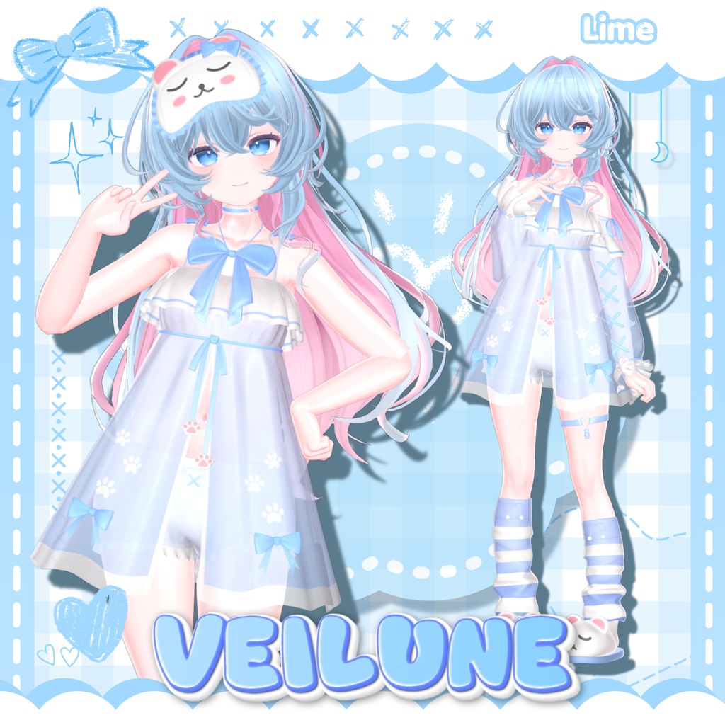 ❣️100円配布❣️【13人】 Veilune 【VRChat向け】