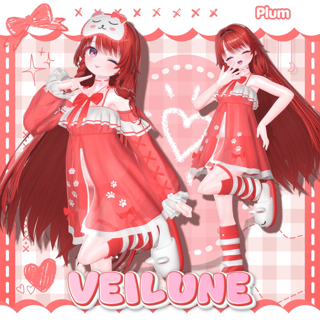 ❣️100円配布❣️【13人】 Veilune 【VRChat向け】