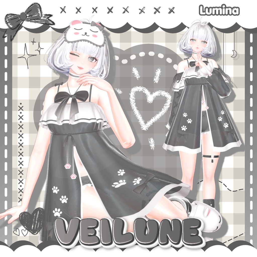 ❣️100円配布❣️【13人】 Veilune 【VRChat向け】