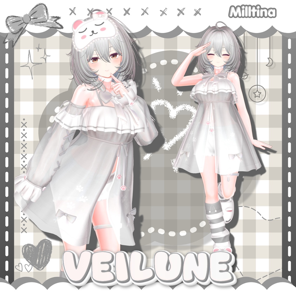 ❣️100円配布❣️【13人】 Veilune 【VRChat向け】