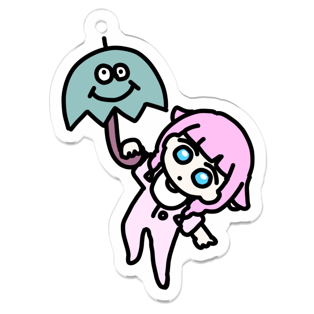 【まな】傘教徒キーホルダー