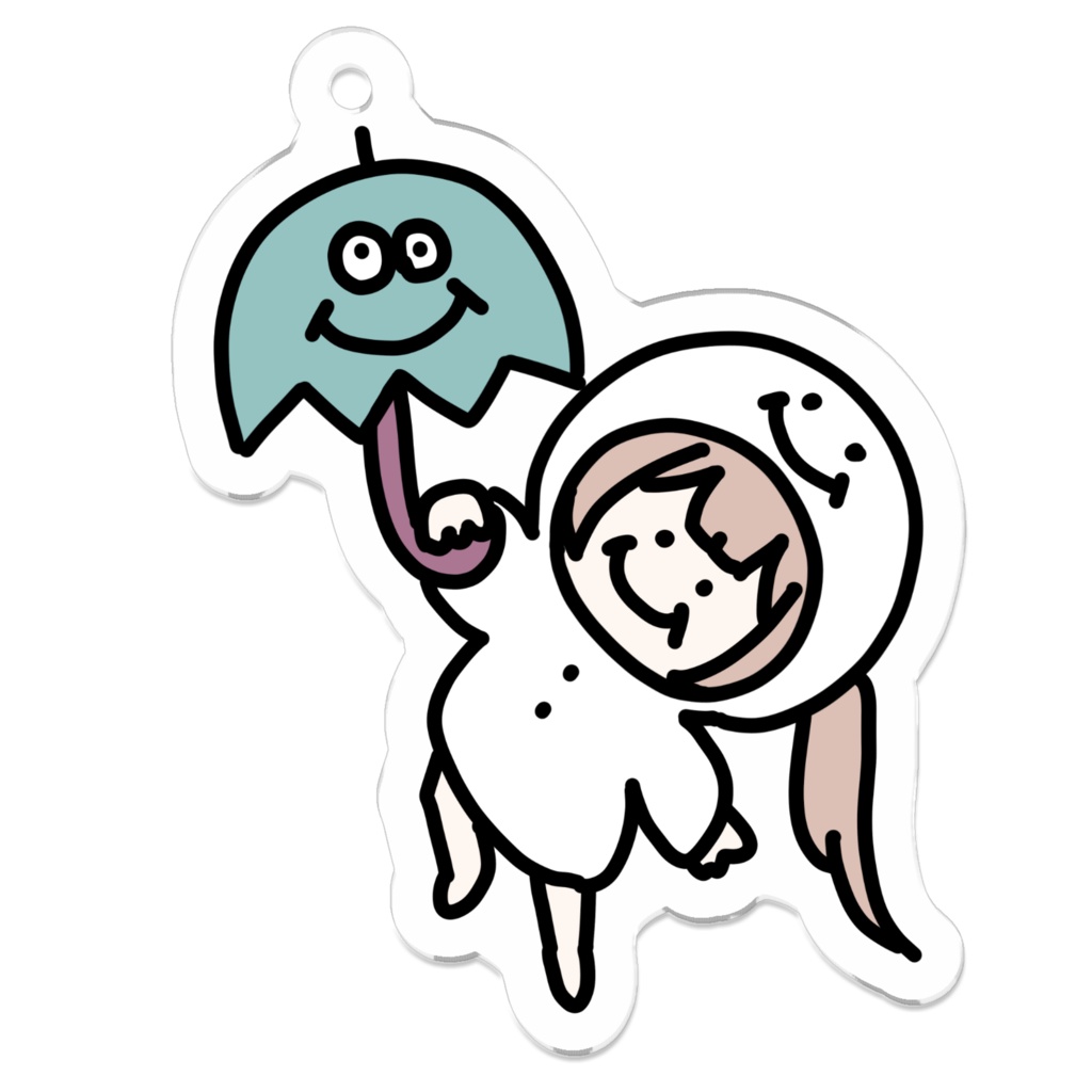 【ゆきだるまくんだあ あああいすき！】傘教徒キーホルダー