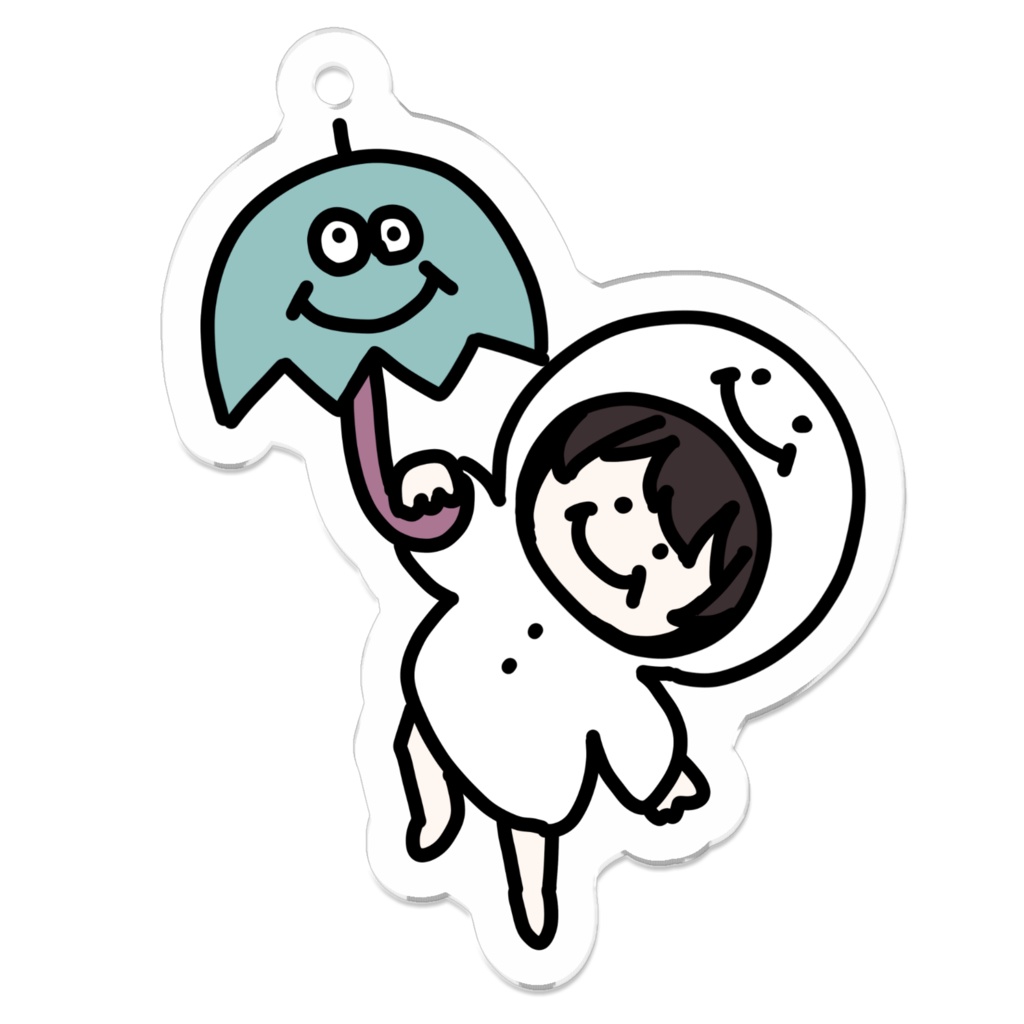 【朝はパン派】傘教徒キーホルダー