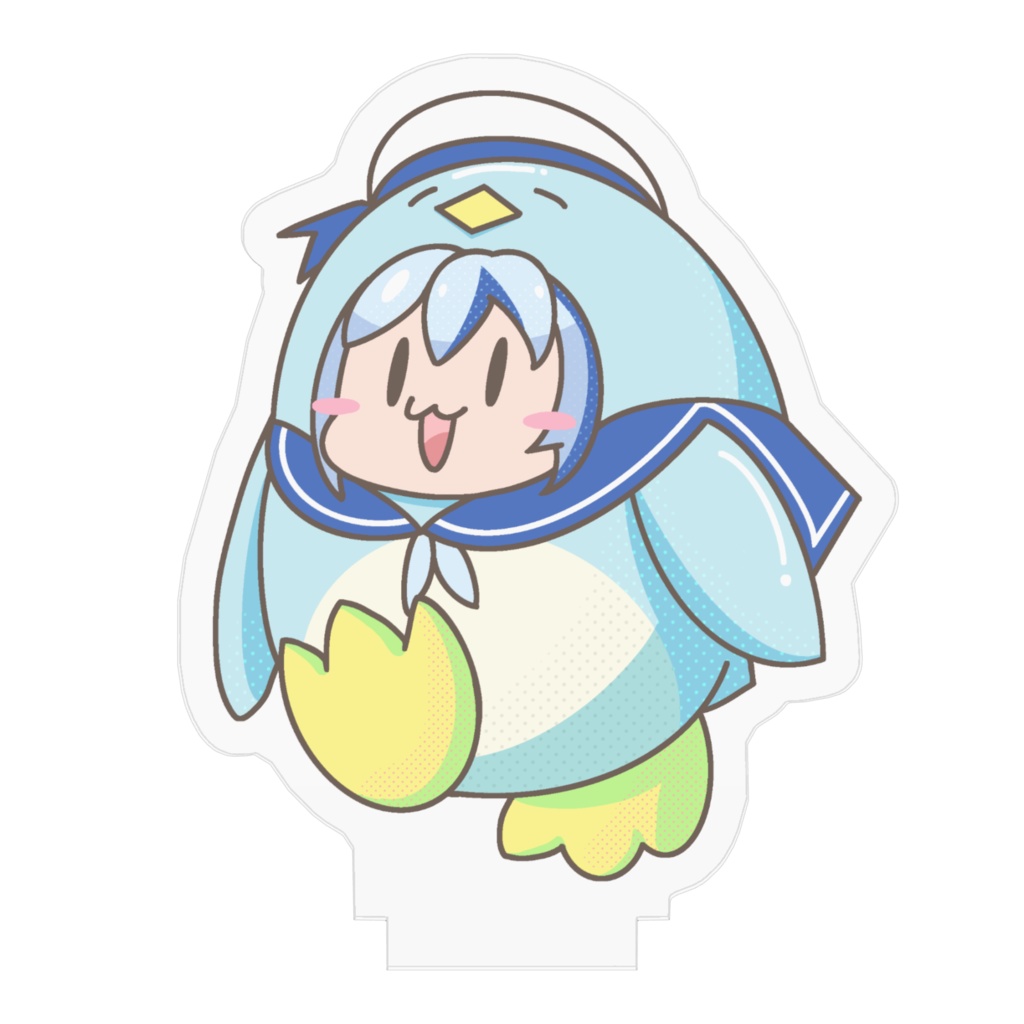 【受注生産】きぐるみペンギンめぐる【アクリルフィギュア】