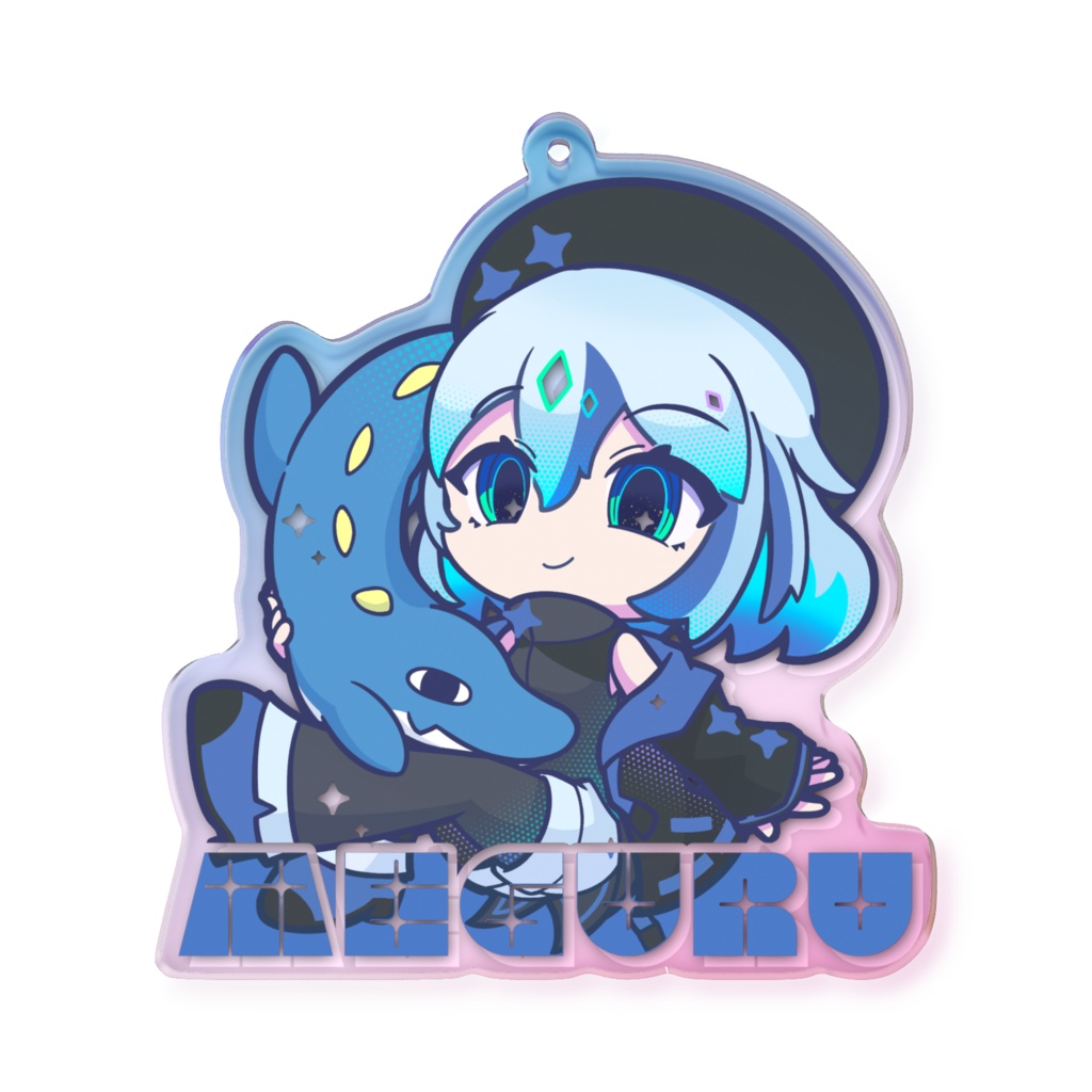 【受注生産】オトモッサとめぐる【オーロラアクリルキーホルダー】