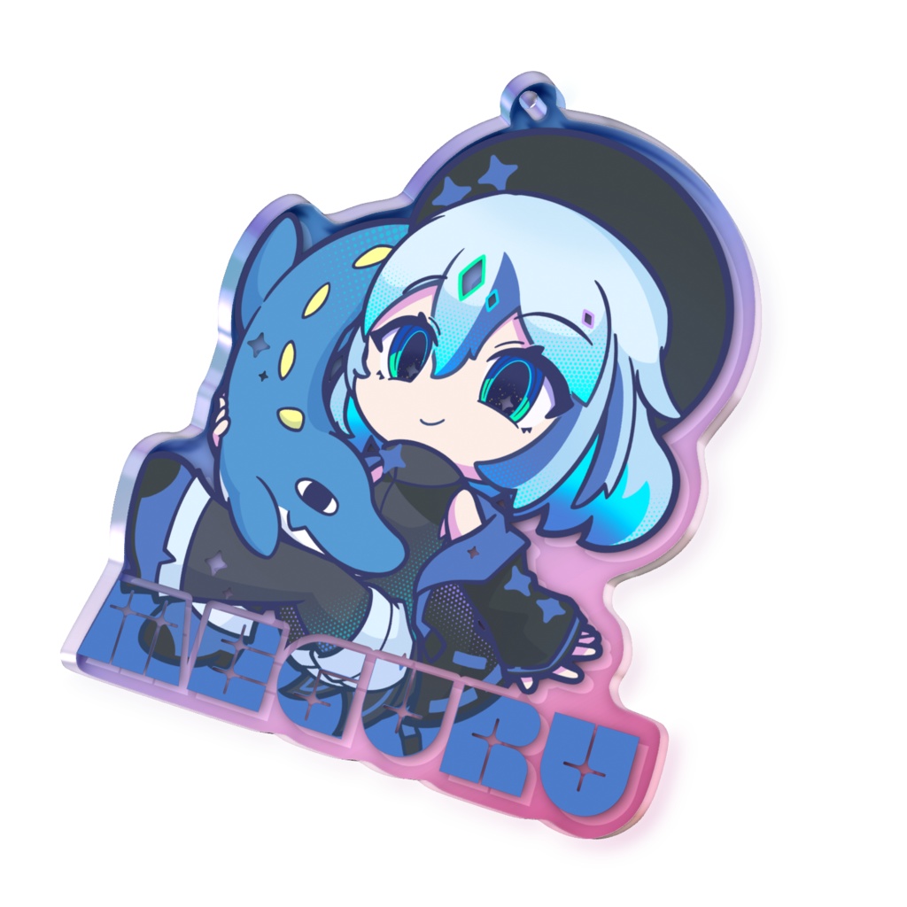 【受注生産】オトモッサとめぐる【オーロラアクリルキーホルダー】