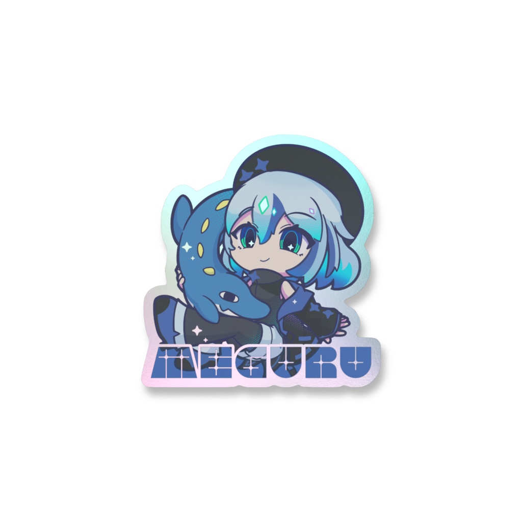 【受注生産】カートゥーン風【オーロラステッカー】