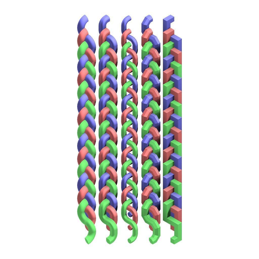 三つ編みセット