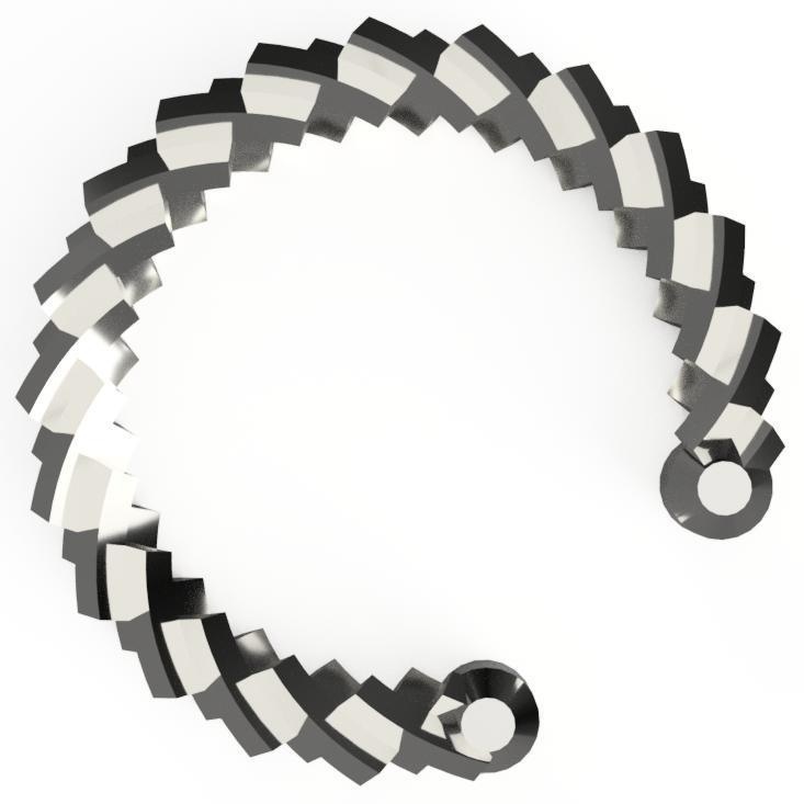 三つ編みブレスレット 四角柱タイプ