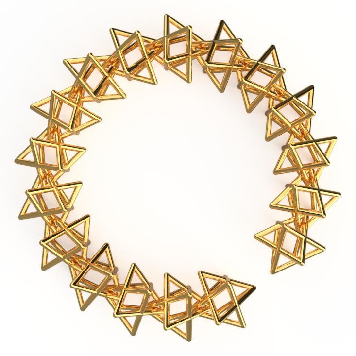 多面体鎖 星型八面体