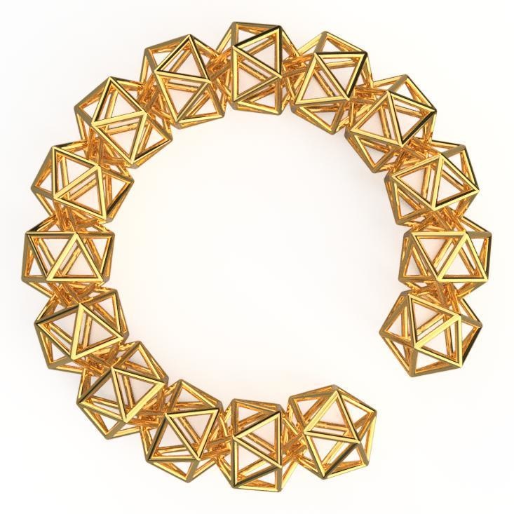 多面体鎖 正二十面体