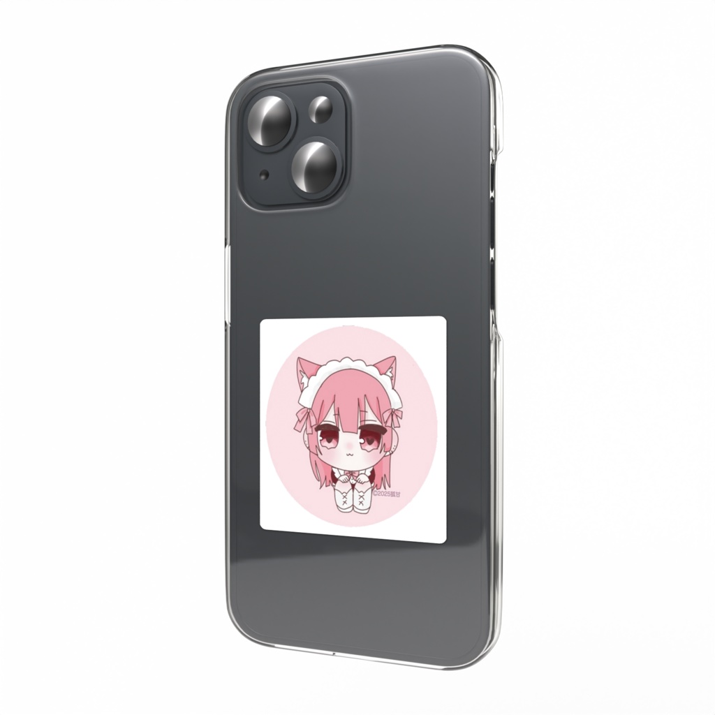 かわいい！ねこみみスマホステッカー