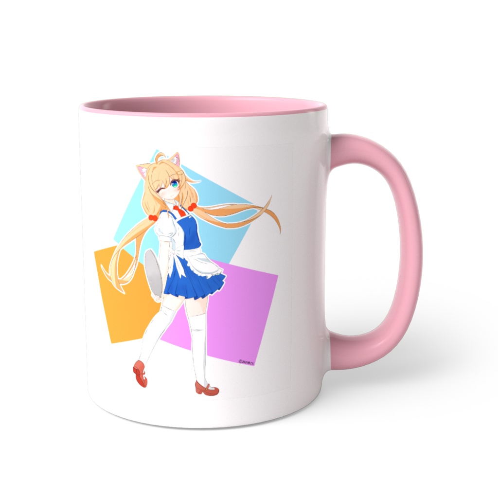 かわいい猫ミミキャラマグカップ