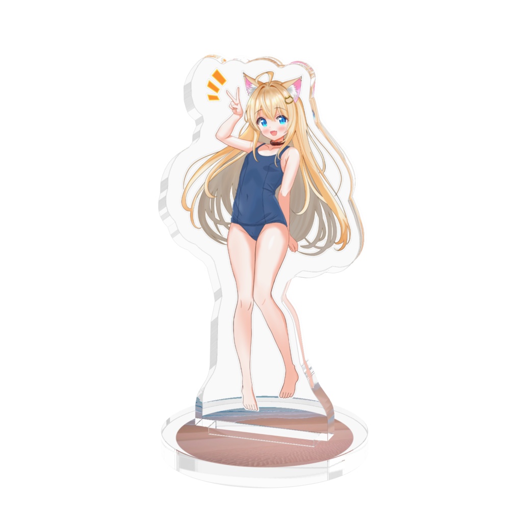 スク水ネコミミアクリルフィギュア