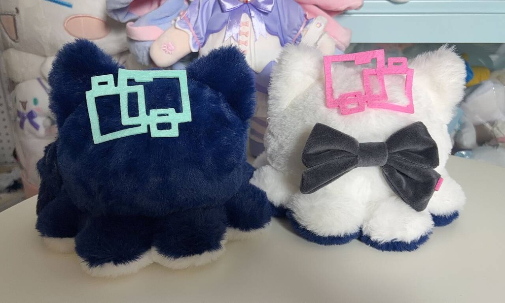 昼寝デザート店 アリス&ケイ2way猫型ぬいぐるみ