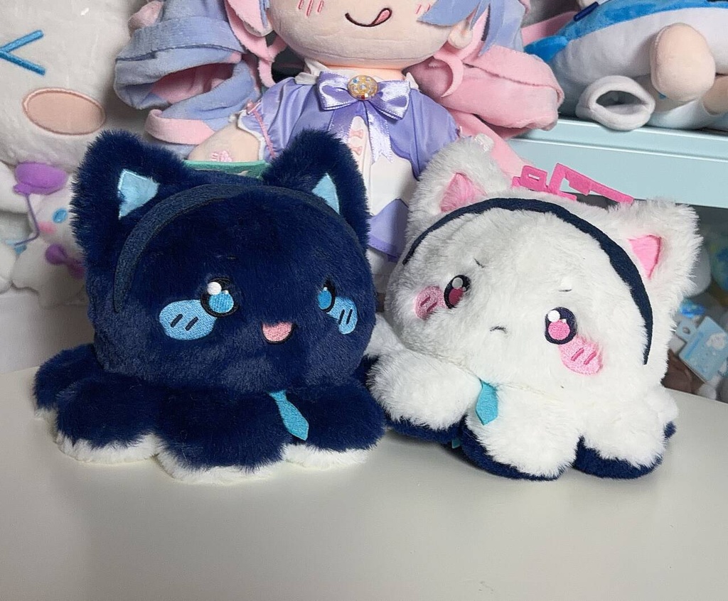 昼寝デザート店 アリス&ケイ2way猫型ぬいぐるみ