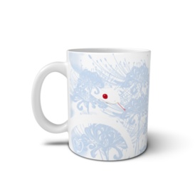 【眩雪】(まばゆき) 彼岸花白蛇マグカップ