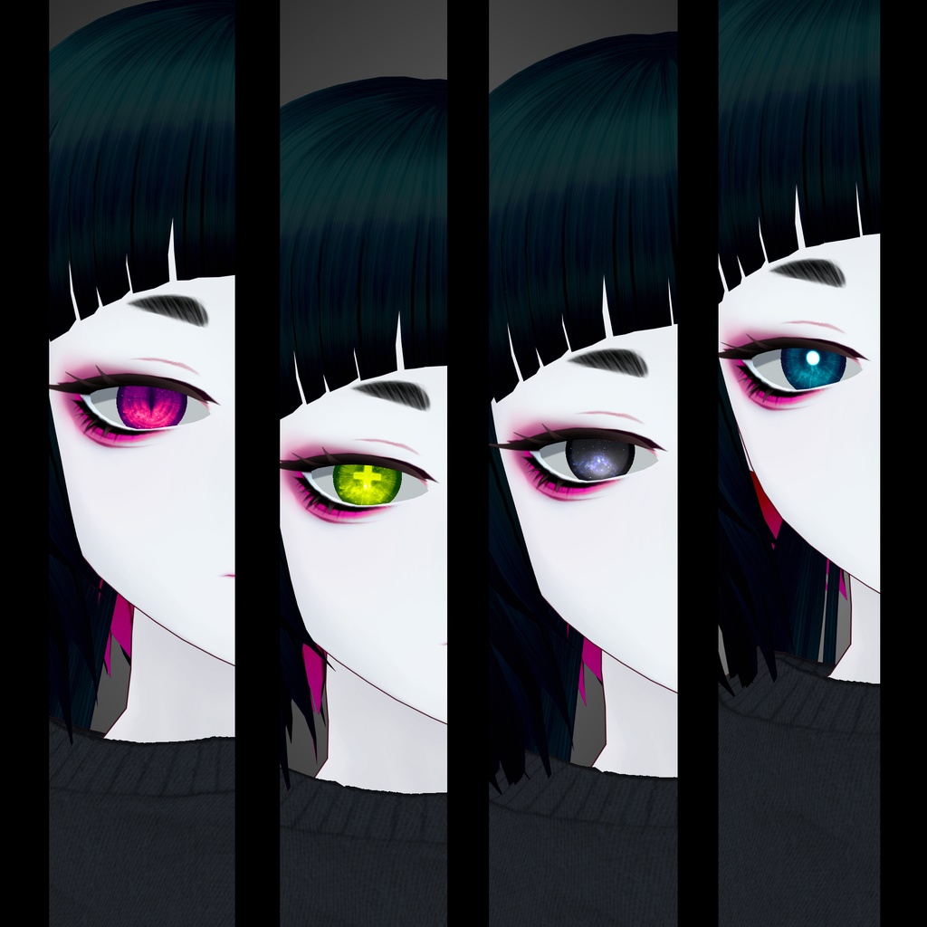 【無料】ギャラクシーアイズ【VRoid】Galaxy Eyes【Free】