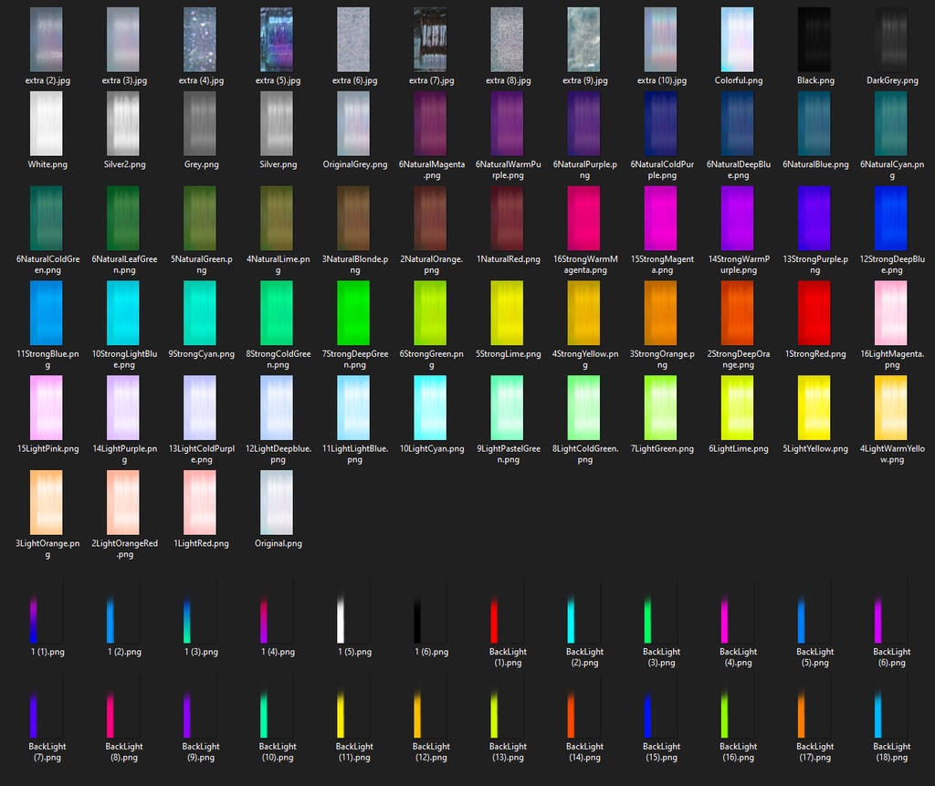 【VRoid】ヘアテクスチャコレクション Hair Texture Collection