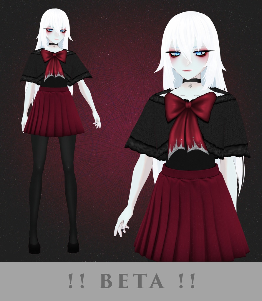 【VRoid】クリスマスドレス【16 COLORS】