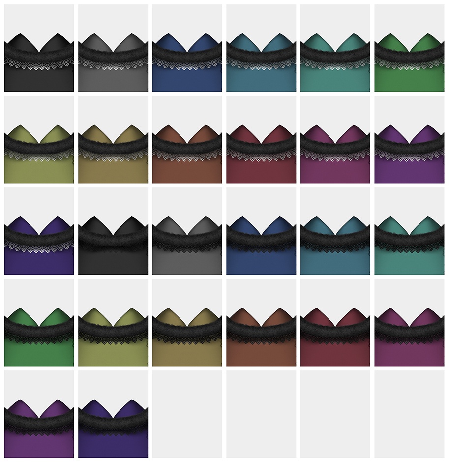 【VRoid】クリスマスドレス タイプ3【43 COLORS】