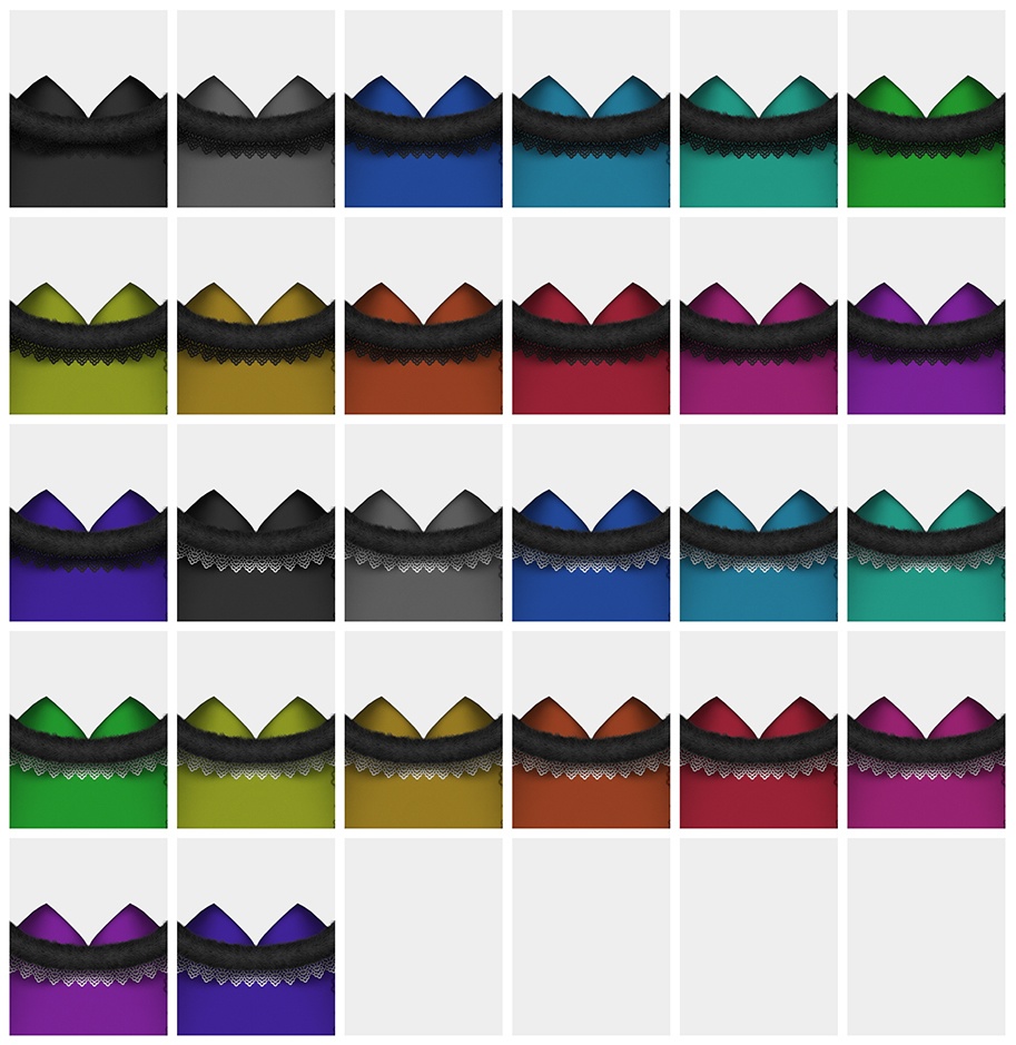 【VRoid】クリスマスドレス タイプ3【43 COLORS】