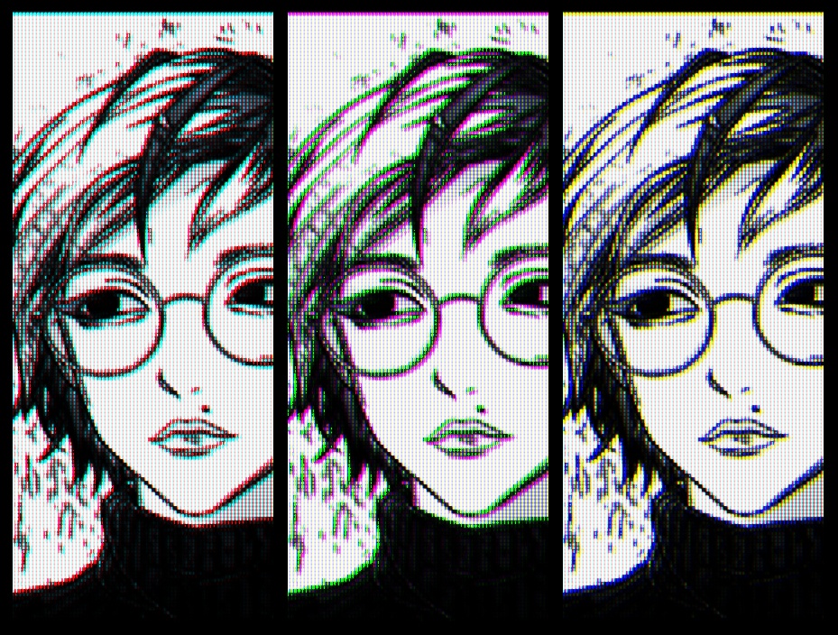 CRT / LED エフェクト - 白黒版