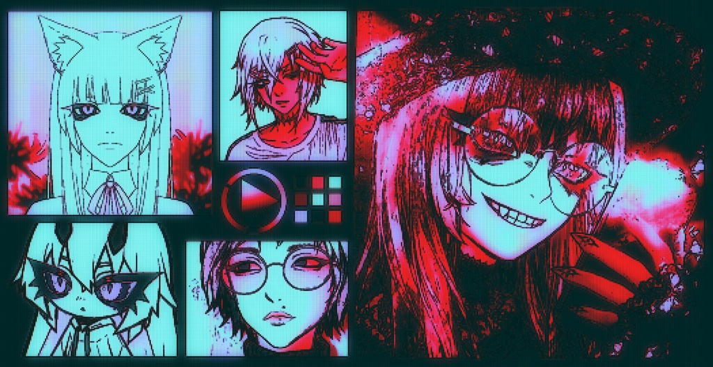 CRT / LED エフェクト - ホラー版