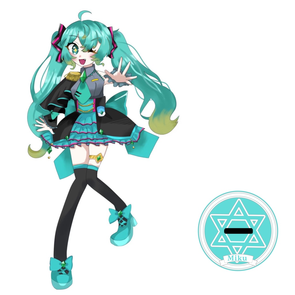 魔法少女ネギ連合 アクリルスタンド 初音ミク