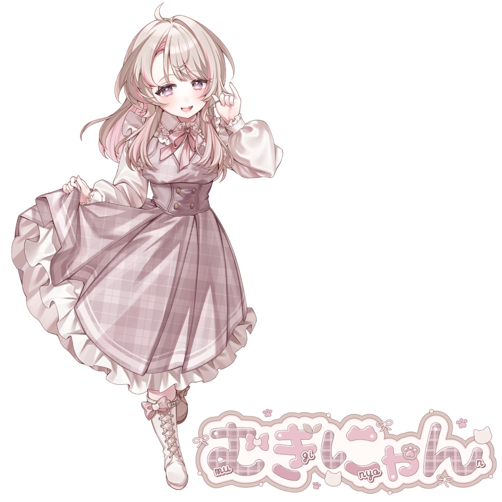 【受注販売】むぎにゃんキービジュアルアクリルスタンド